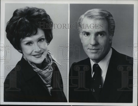 1984 Press Photo Ruth Warrick and Peter White in "All My Children" - mjp01644 - Historic Images