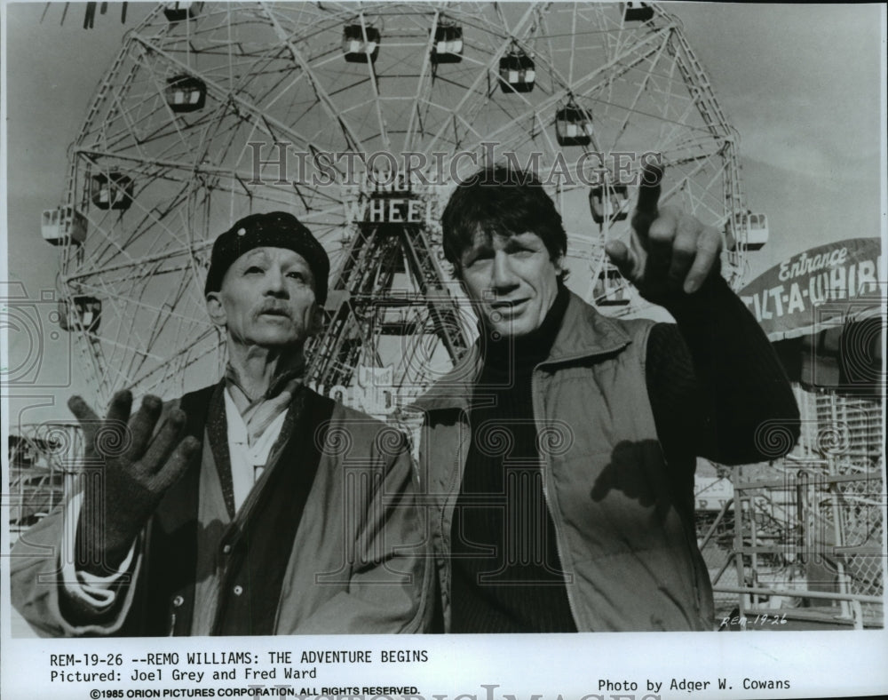 1985 Press Photo Joel Grey and Fred Ward in &quot;Remo Williams:The Adventure Begins&quot;- Historic Images