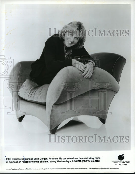 1994, Ellen DeGeneres as Ellen Morgan in "These Friends of Mine" - Historic Images