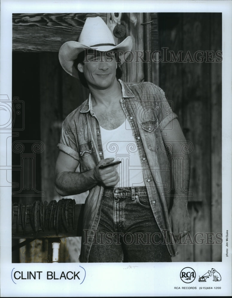 1992 Press Photo Clint Black, Country Singer - mjp01991 - Historic Images