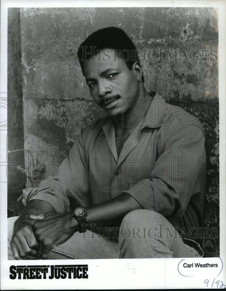 1992 Press Photo Carl Weathers in Street Justice - mjp02070 - Historic Images