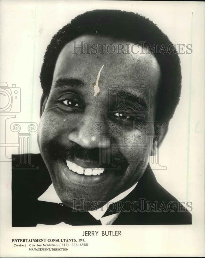 1987 Press Photo Jerry Butler, singer - mjp02143 - Historic Images