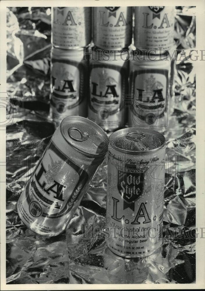 1984, L.A. canned beers - mjp02180 - Historic Images