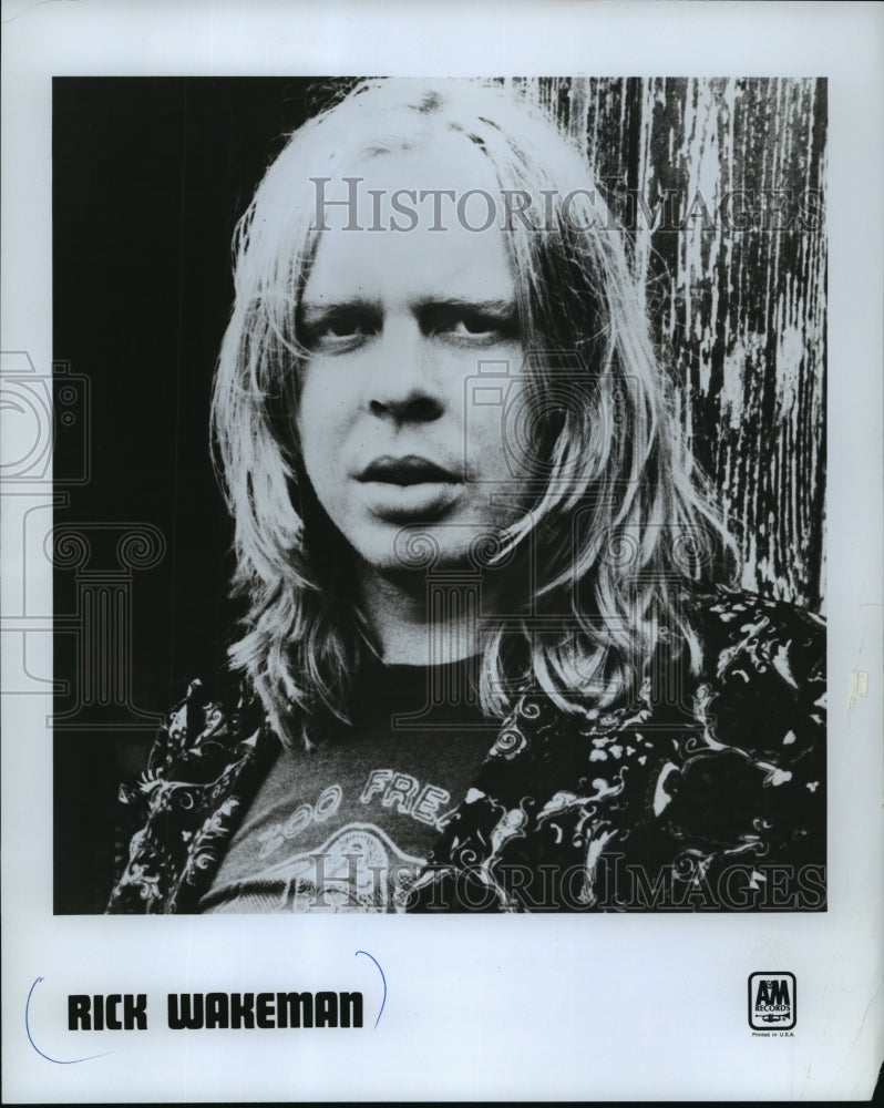 1977 Press Photo Rick Wakeman, songwriter - mjp02199 - Historic Images