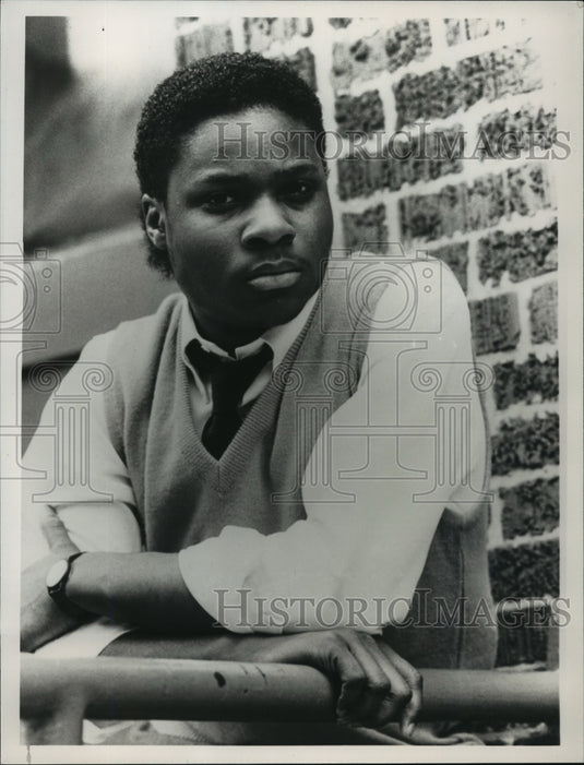 1987 Press Photo Malcolm-Jamal Warner as Joey in "The Father Clements Story" - Historic Images