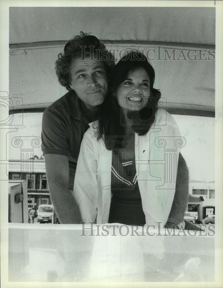 1982 Press Photo Rod Arrants and Sherry Mathis in &quot;Search For Tomorrow&quot; - Historic Images