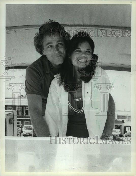 1982 Press Photo Rod Arrants and Sherry Mathis in "Search For Tomorrow" - Historic Images