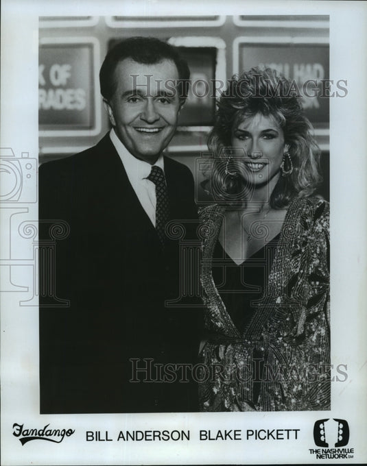 1988 Press Photo Bill Anderson and Blacke Pickett - mjp02475 - Historic Images