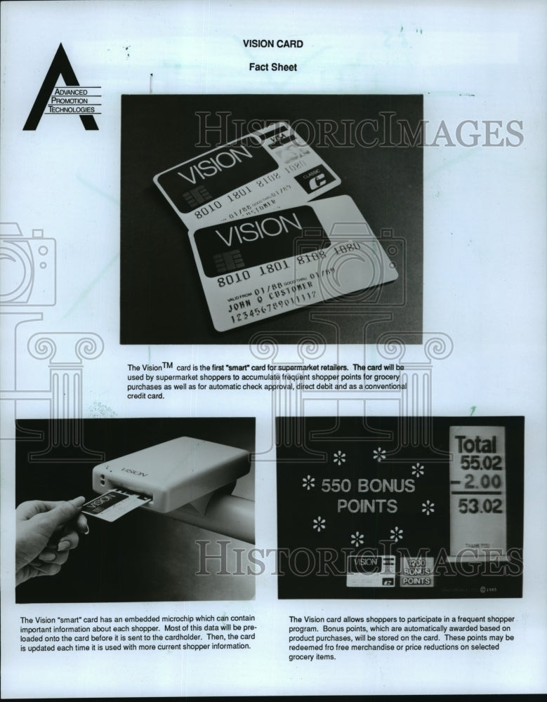 1988 Vision Card by Advanced Promotion Technologies, Inc. - Historic Images
