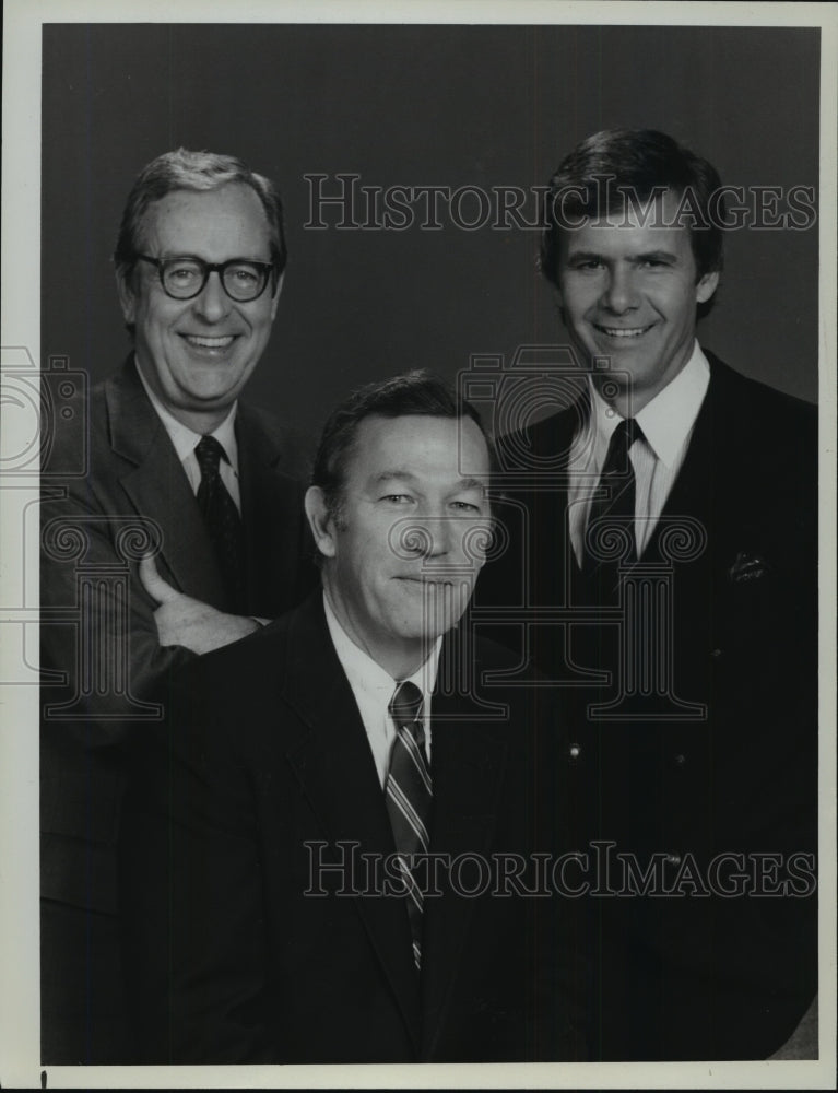 1982 Press Photo John Chancellor, Roger Mudd and Tom Brokaw - mjp02644 - Historic Images