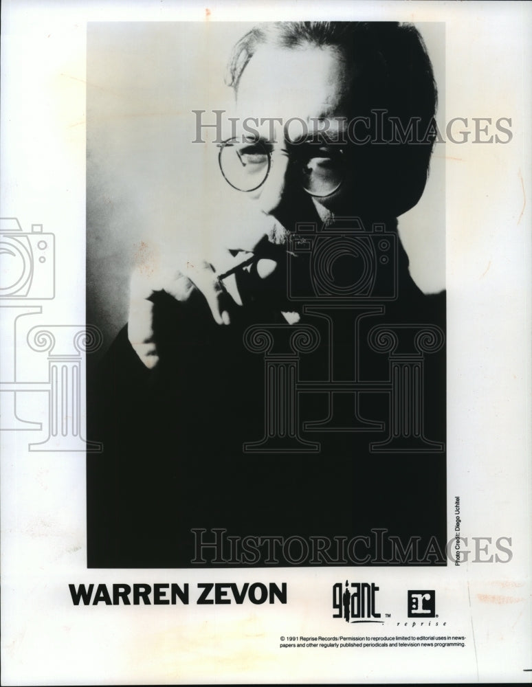 1991, Warren Zevon, singer-songwriter - mjp02785 - Historic Images