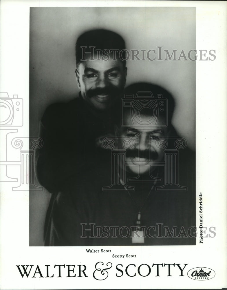 1993 Press Photo Walter &amp; Scotty, Singers Walter Scott &amp; Scotty Scott - Historic Images