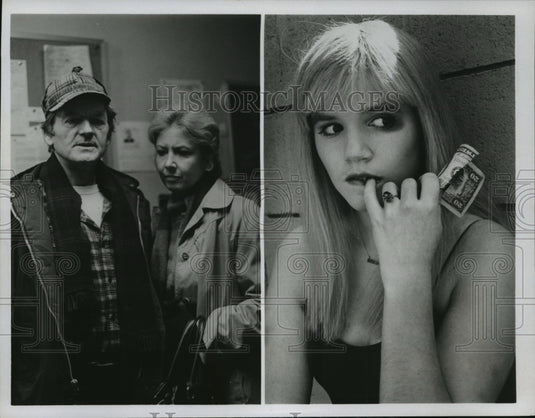 1980 Press Photo Hal Holbrook, Michael Learned and Mare Winningham - mjp02991 - Historic Images