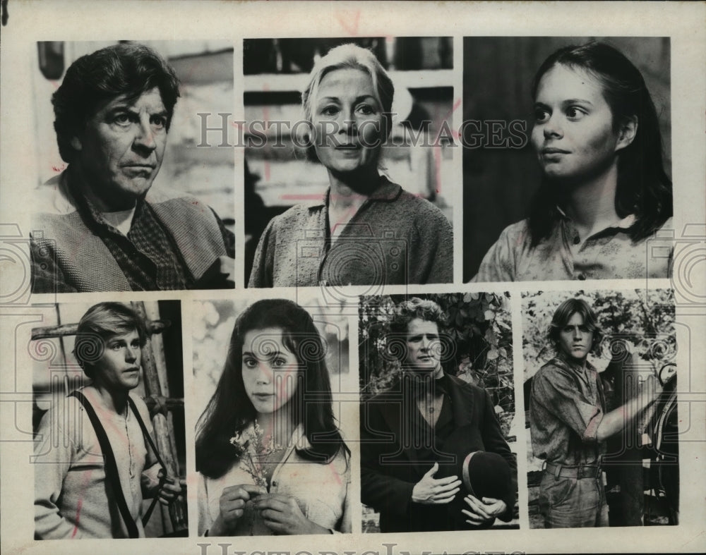 1979, Robert Preston, Rosemary Harris, Susan Swift in "The Chisholms" - Historic Images