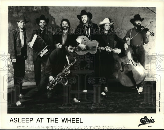 1987 Press Photo Asleep at the Wheel, country music group - mjp03101 - Historic Images