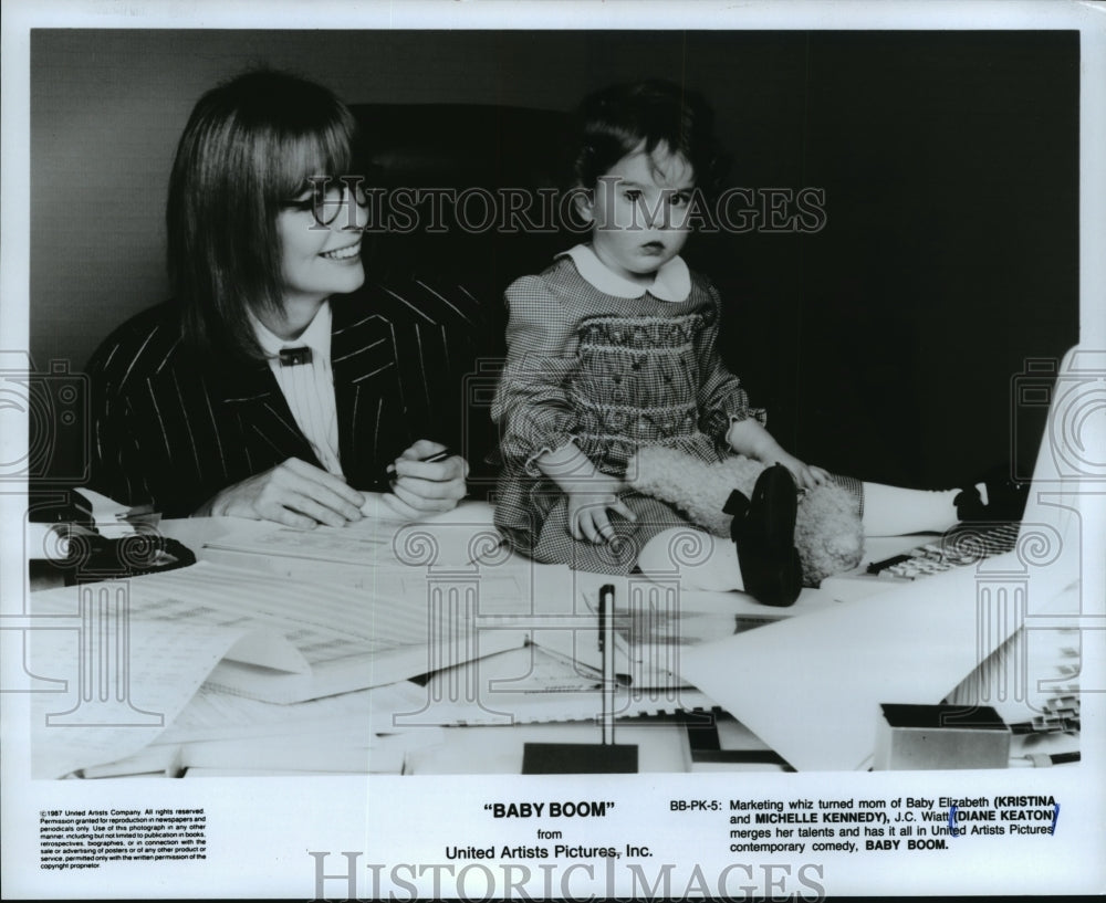 1987 Press Photo Diane Keaton in &quot;Baby Boom&quot; - mjp03164 - Historic Images