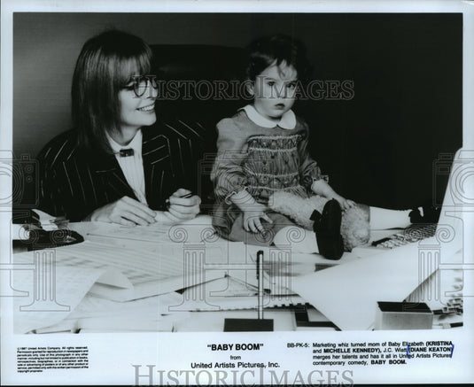 1987 Press Photo Diane Keaton in "Baby Boom" - mjp03164 - Historic Images