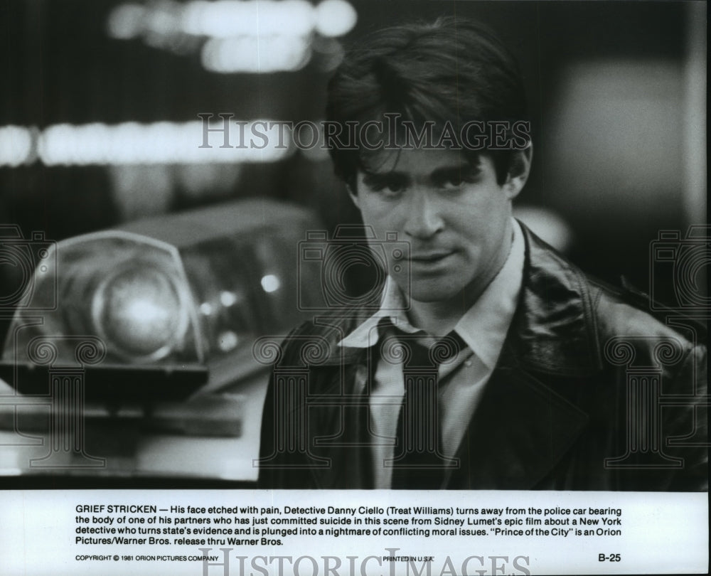 1981 Press Photo Treat Williams as Danny Ciello in "Prince of the City"- Historic Images