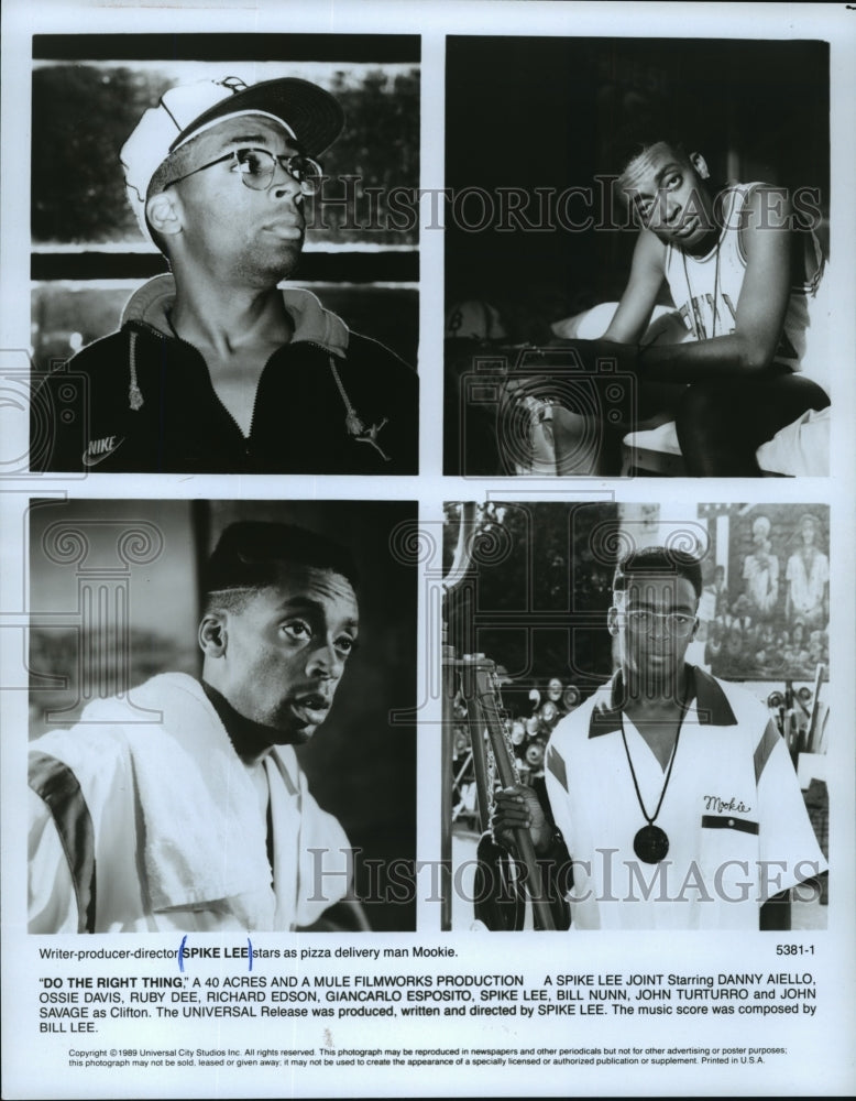 1989 Spike Lee as pizza delivery man Mookie in "Do The Right Thing" - Historic Images
