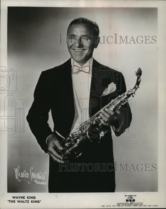 Press Photo Musician Wayne King, "The Waltz King" - mjp03412-Historic Images