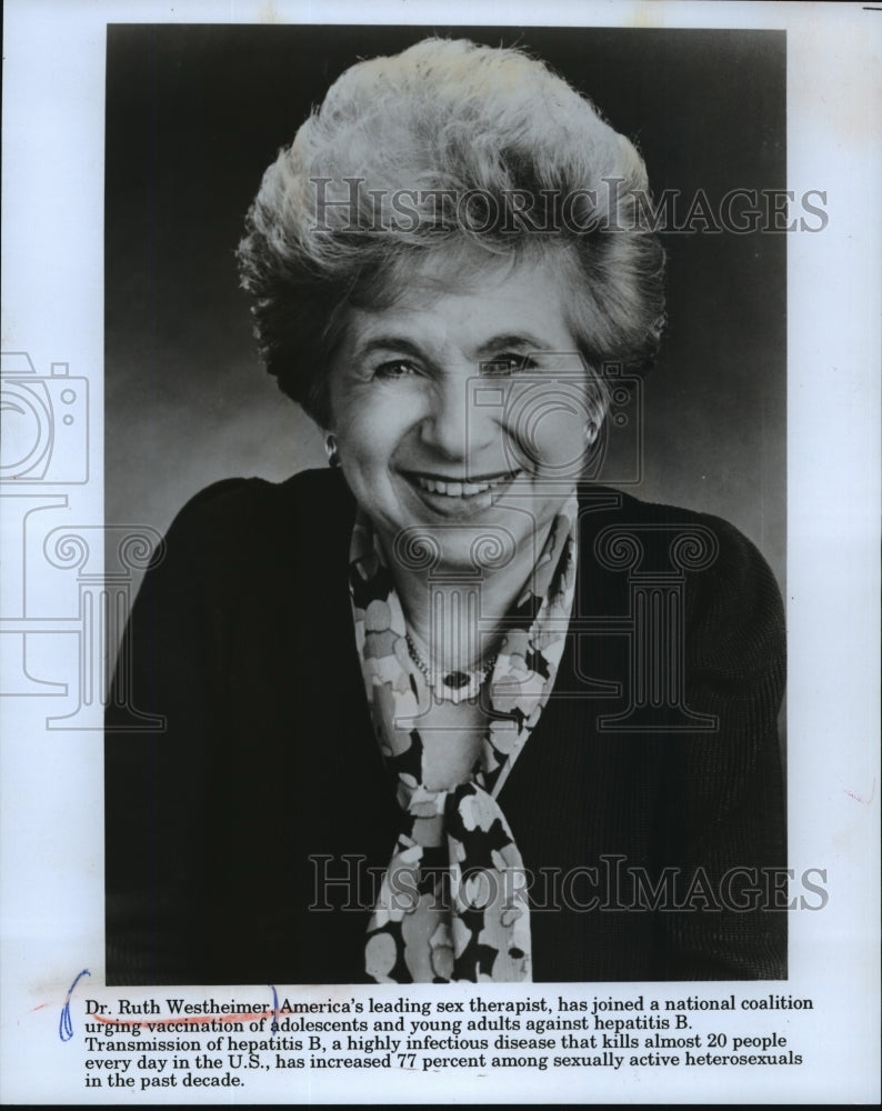 1994, Dr. Ruth Westheimer, sex therapist - mjp03448 - Historic Images