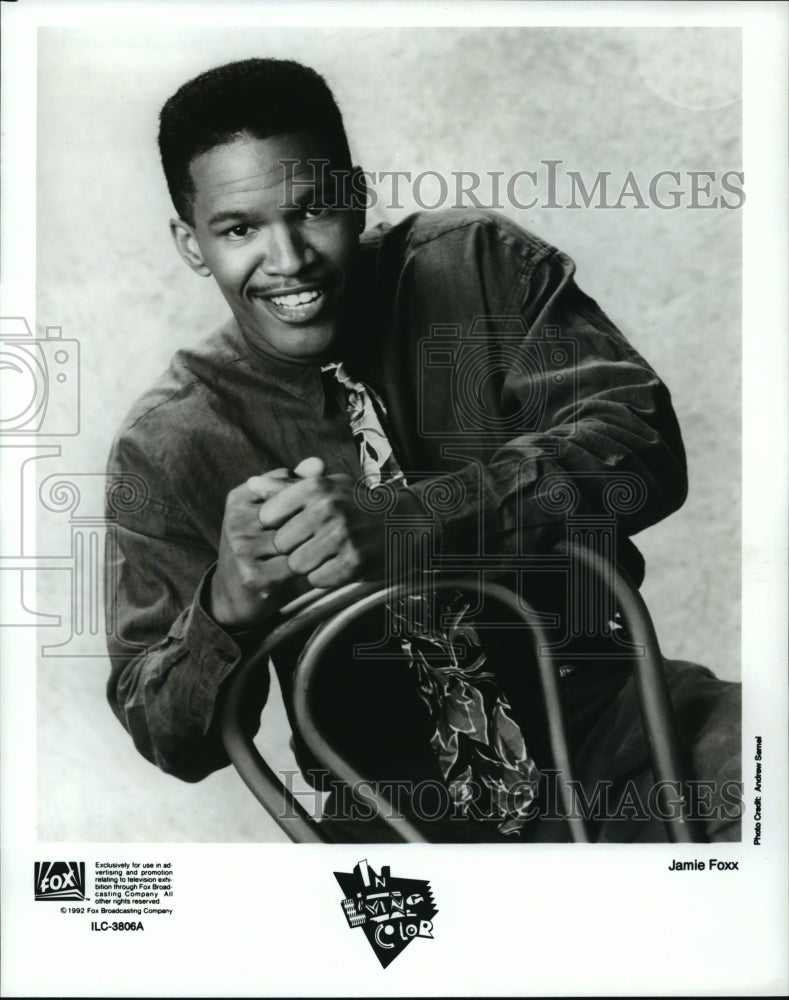 1994 Press Photo Jamie Foxx, star of Fox comedy show &quot;In Living Color&quot; - Historic Images