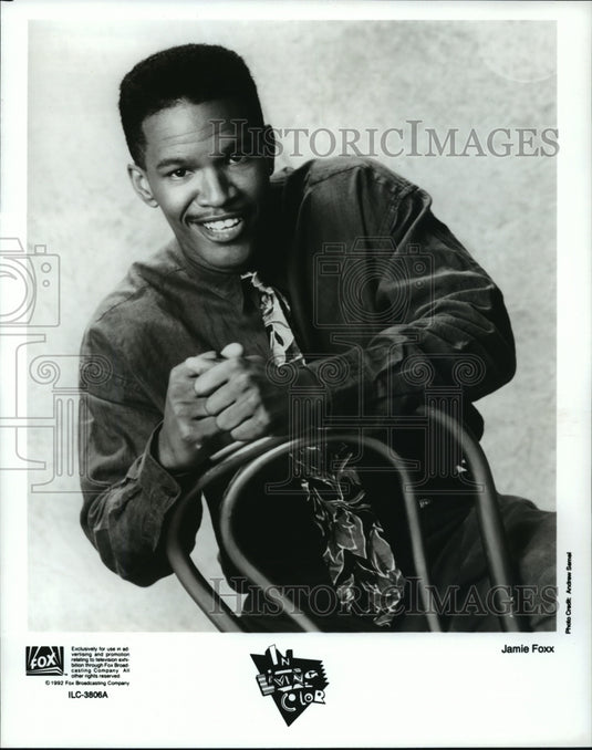 1994 Press Photo Jamie Foxx, star of Fox comedy show "In Living Color" - Historic Images