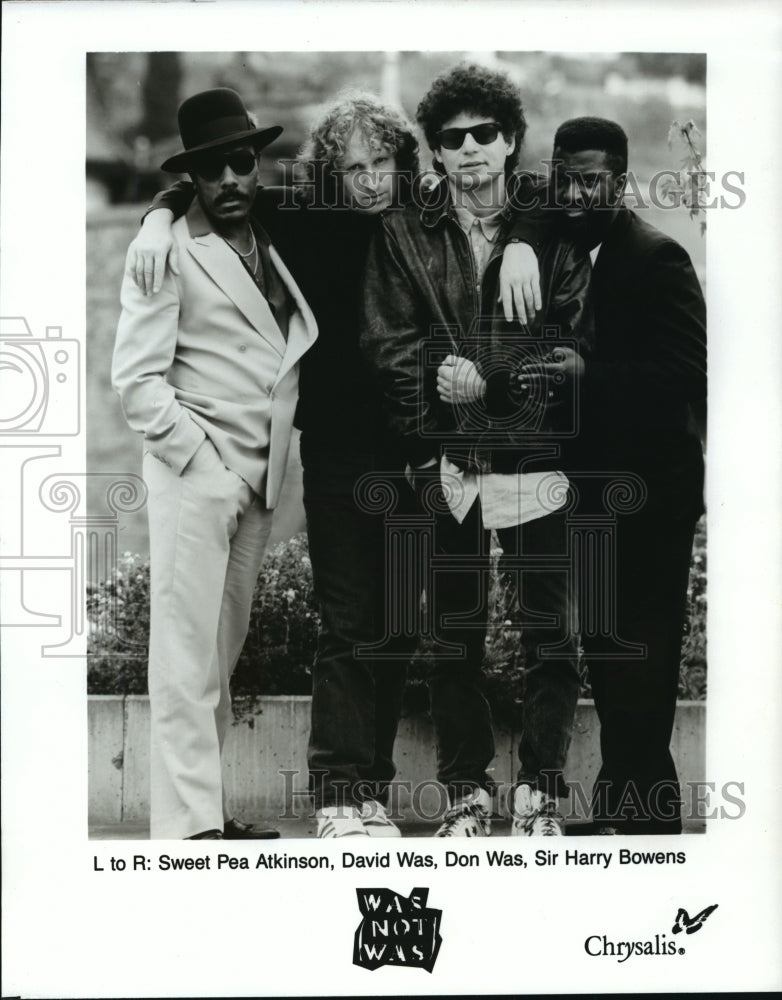 1988 Press Photo Was (Not Was), Sweet Pea Atkinson, David & Don Was, H. Bowens- Historic Images