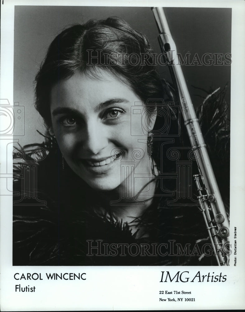 1986, Flutist Carol Wincenc - mjp03845 - Historic Images