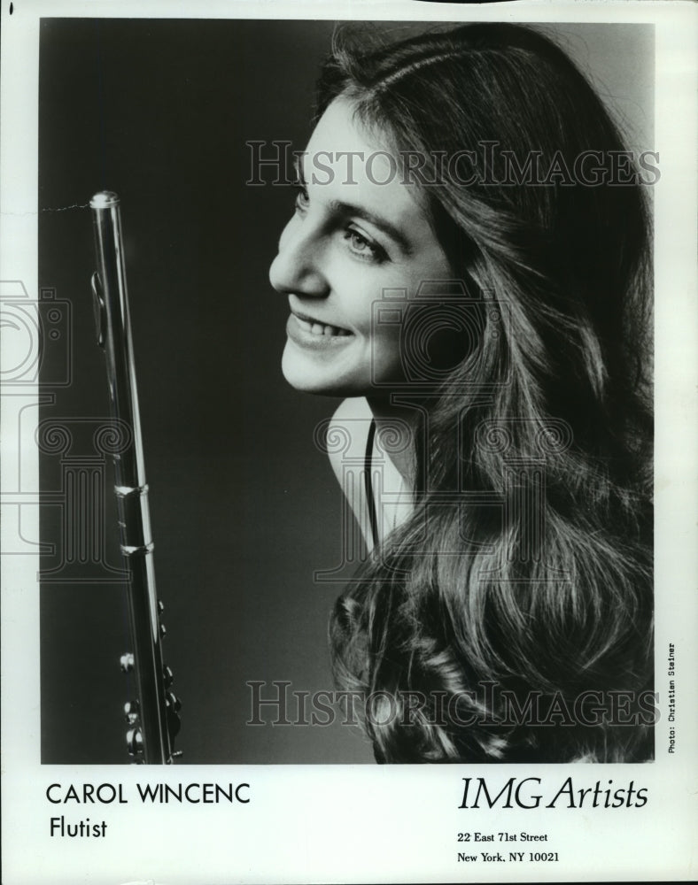 1986 Press Photo Carol Wincenc, American Flutist - mjp03846 - Historic Images