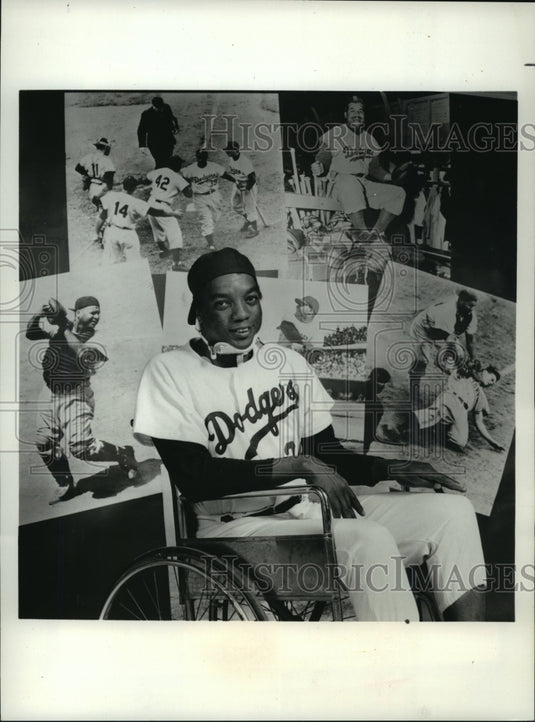 1975 Press Photo Paul Winfield as Roy Campanella in "It's Good to Be Alive" - Historic Images