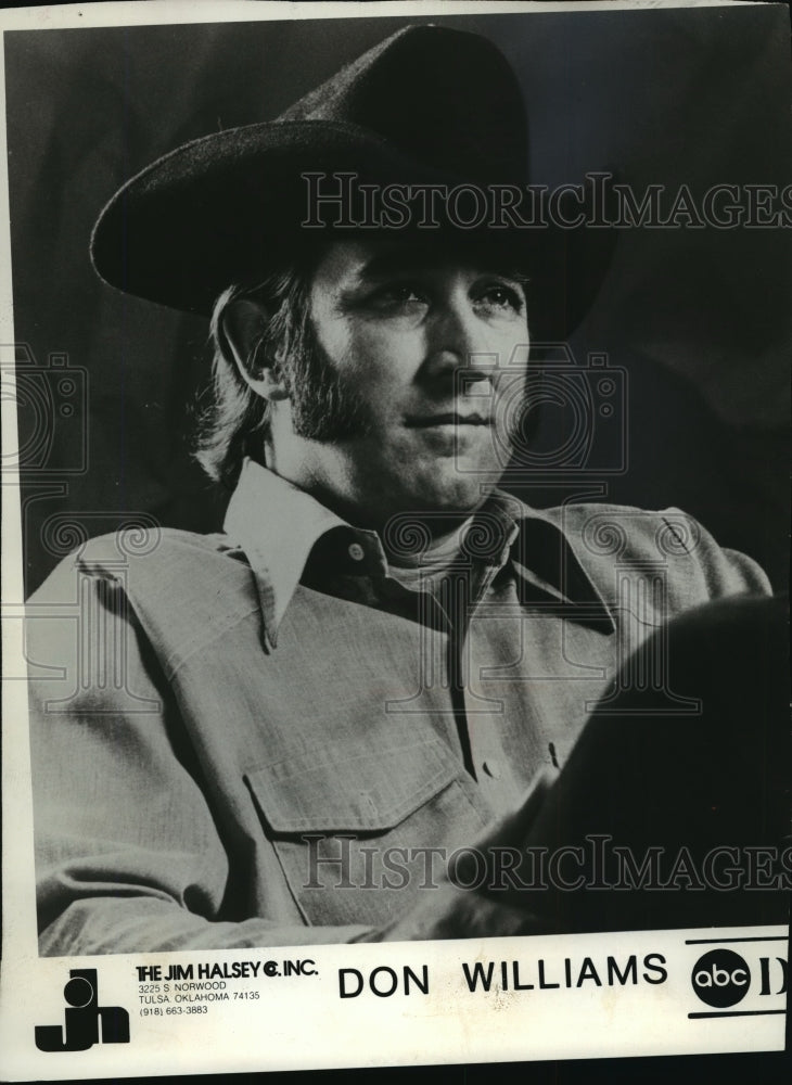 1977 Press Photo Singer-songwriter Don Williams - mjp03878-Historic Images