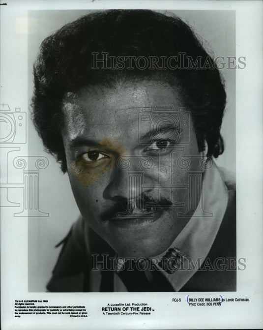 1987 Press Photo Billy Dee Williams as Lando Calrissian in "Return of The Jedi" - Historic Images