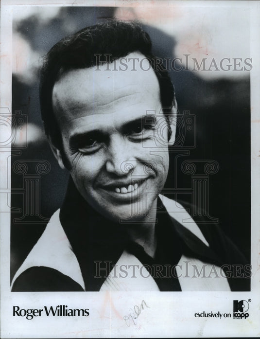 1972 Press Photo Roger Williams, Pianist - mjp04014 - Historic Images