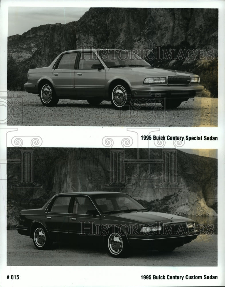 1995 Press Photo The 1995 Buick Century Special and Custom Sedan models.- Historic Images