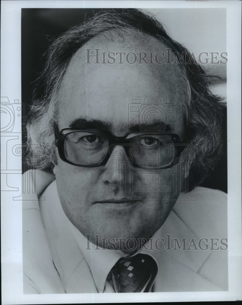 1979 Press Photo James Burke hosts Connections: An Alternative View of Change.-Historic Images
