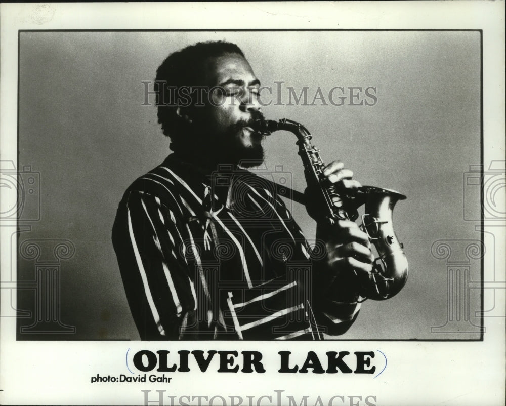 1981, Oliver Lake, saxophonist. - mjp04404 - Historic Images