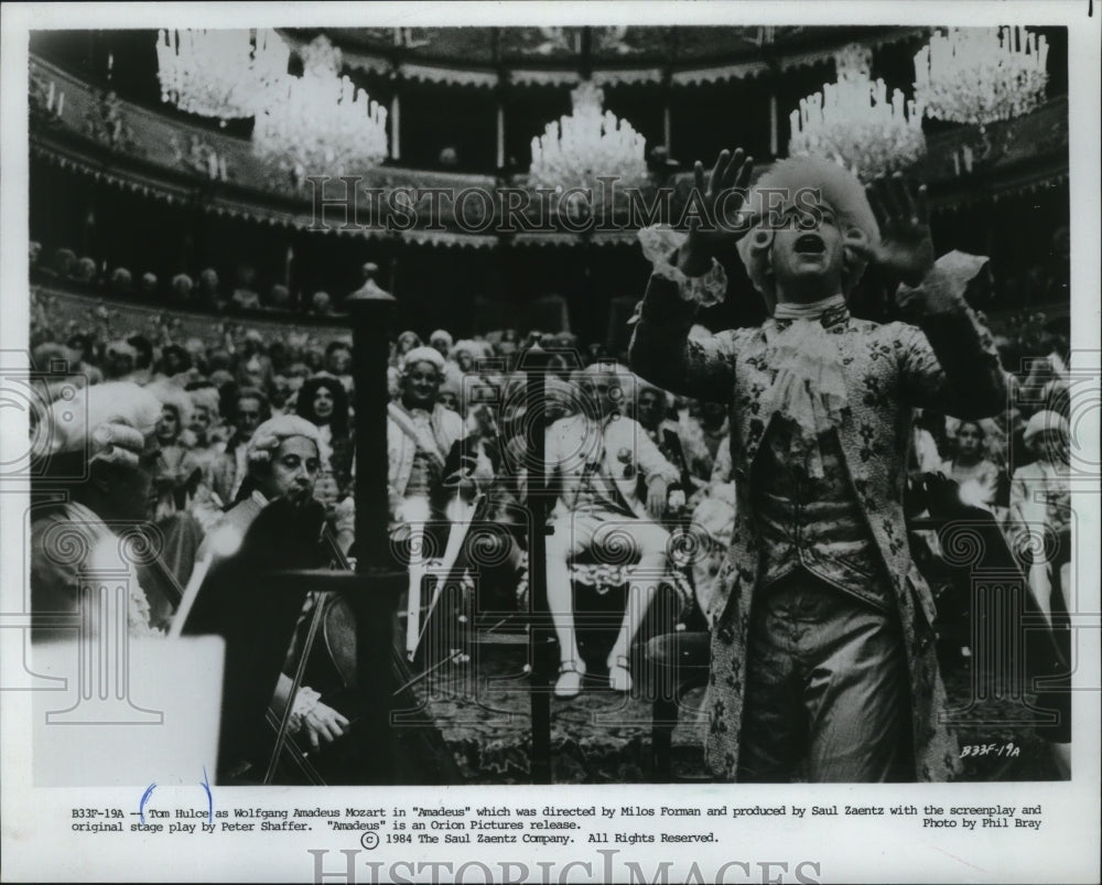 1984 Tom Hulce in the title role in Amadeus.  - Historic Images