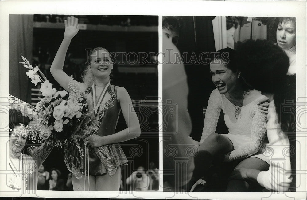 1994 Press Photo Alexandra Powers and Heather Lagenkamp in Tonya and Nancy.-Historic Images