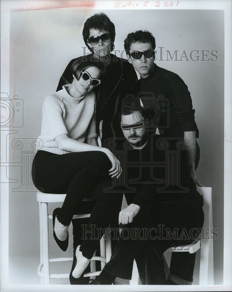 1988 Press Photo John Sherba, Joan Jeanrenaud &amp; Hank Dutt of the Kronos Quartet. - Historic Images