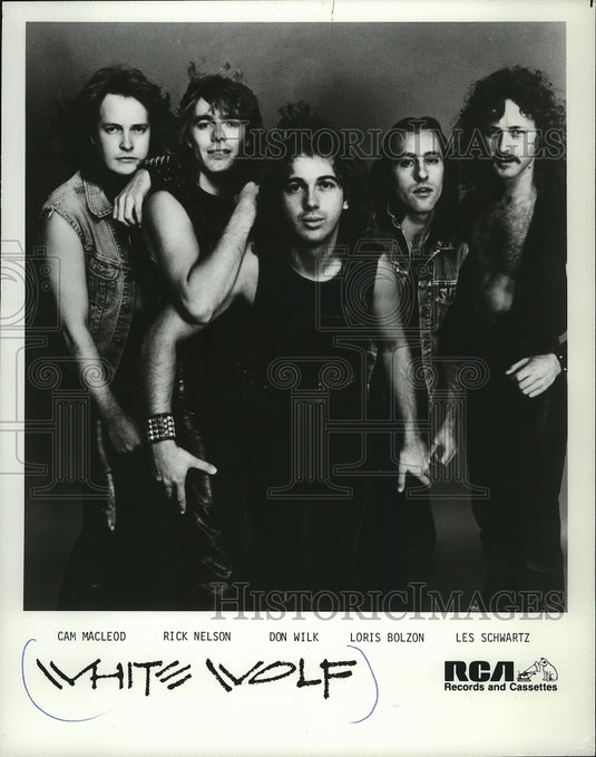 1985, Cam MacLeod, Rick Nelson and Don Wilk of White Wolf. - Historic Images