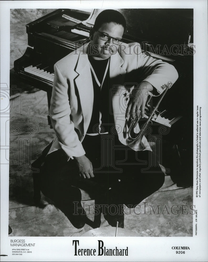 1992 Press Photo Terence Blanchard, jazz musician and composer. - mjp05082 - Historic Images