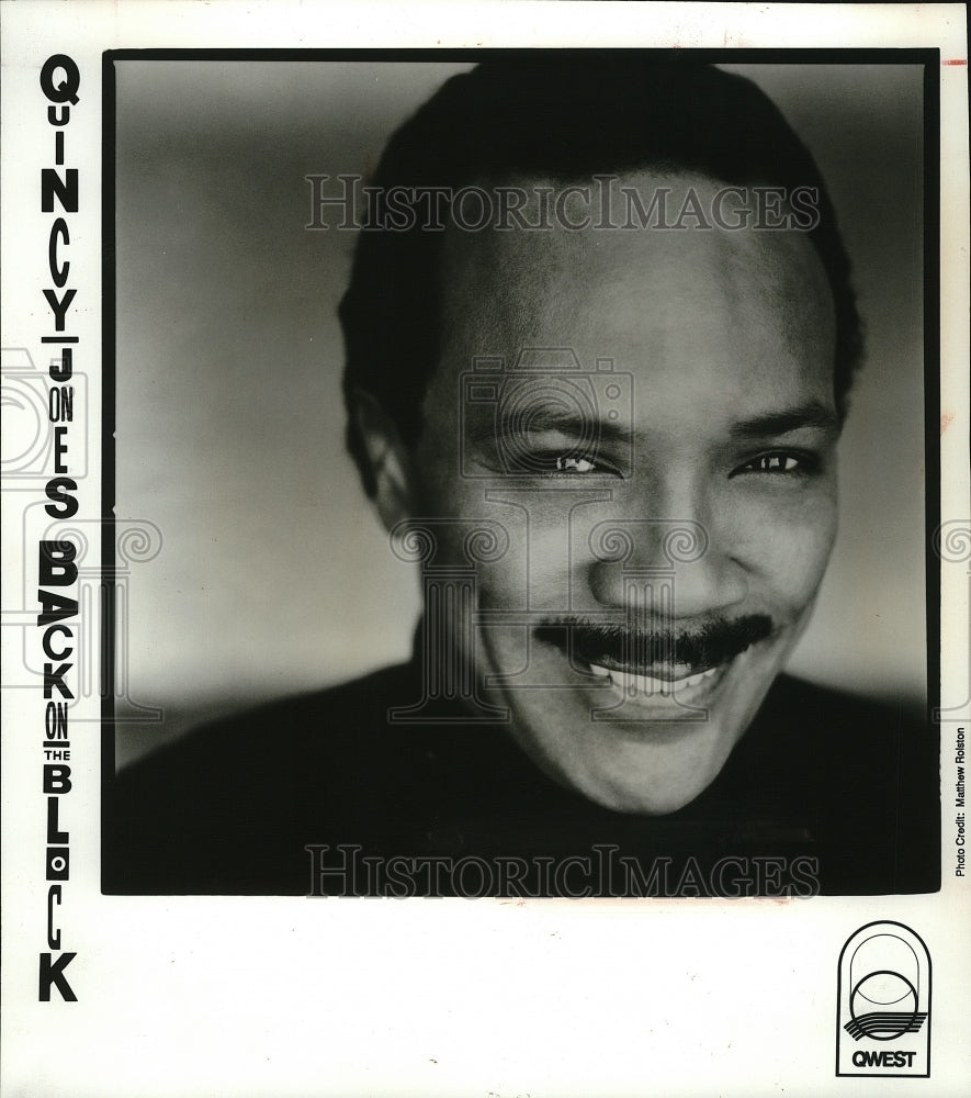1989 Press Photo Quincy Jones, musician, composer and record producer.- Historic Images
