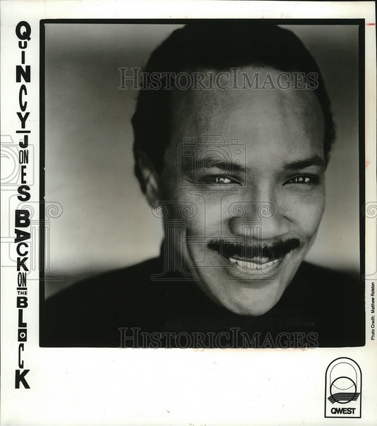 1989 Press Photo Quincy Jones, musician, composer and record producer.- Historic Images