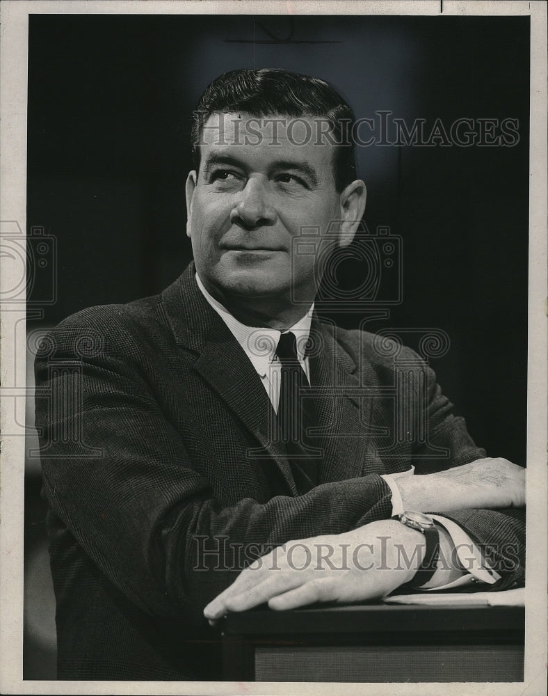 1965 Press Photo Frank Blair host of Today, Sunday and Monitor on NBC. - Historic Images