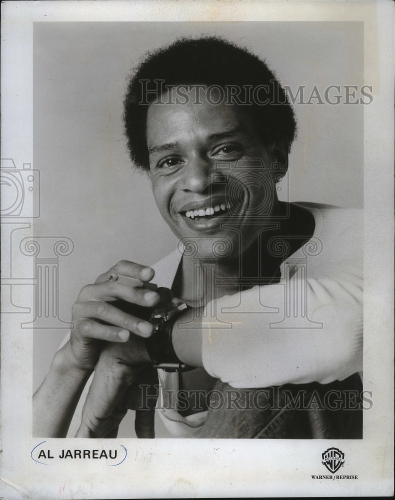 1977 Press Photo Al Jarreau, jazz singer. - mjp05360 - Historic Images