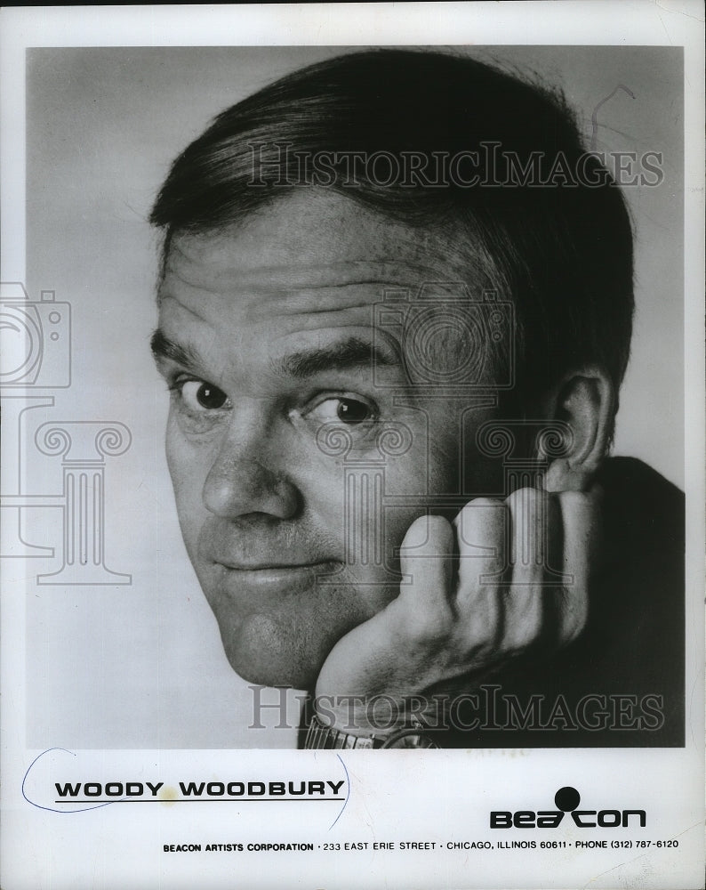 1974 Press Photo Woody Woodbury, comedian, actor and talk show host. - mjp05396 - Historic Images