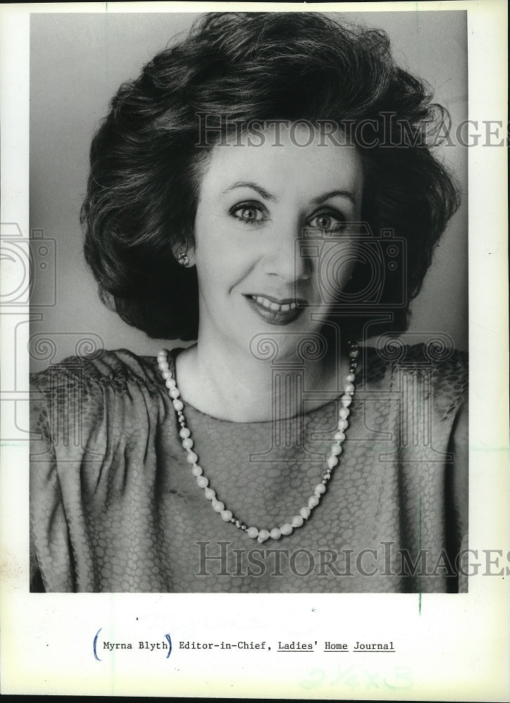 1984 Press Photo Myrna Blyth, Editor-In-Chief of Ladies&#39; Home Journal.-Historic Images