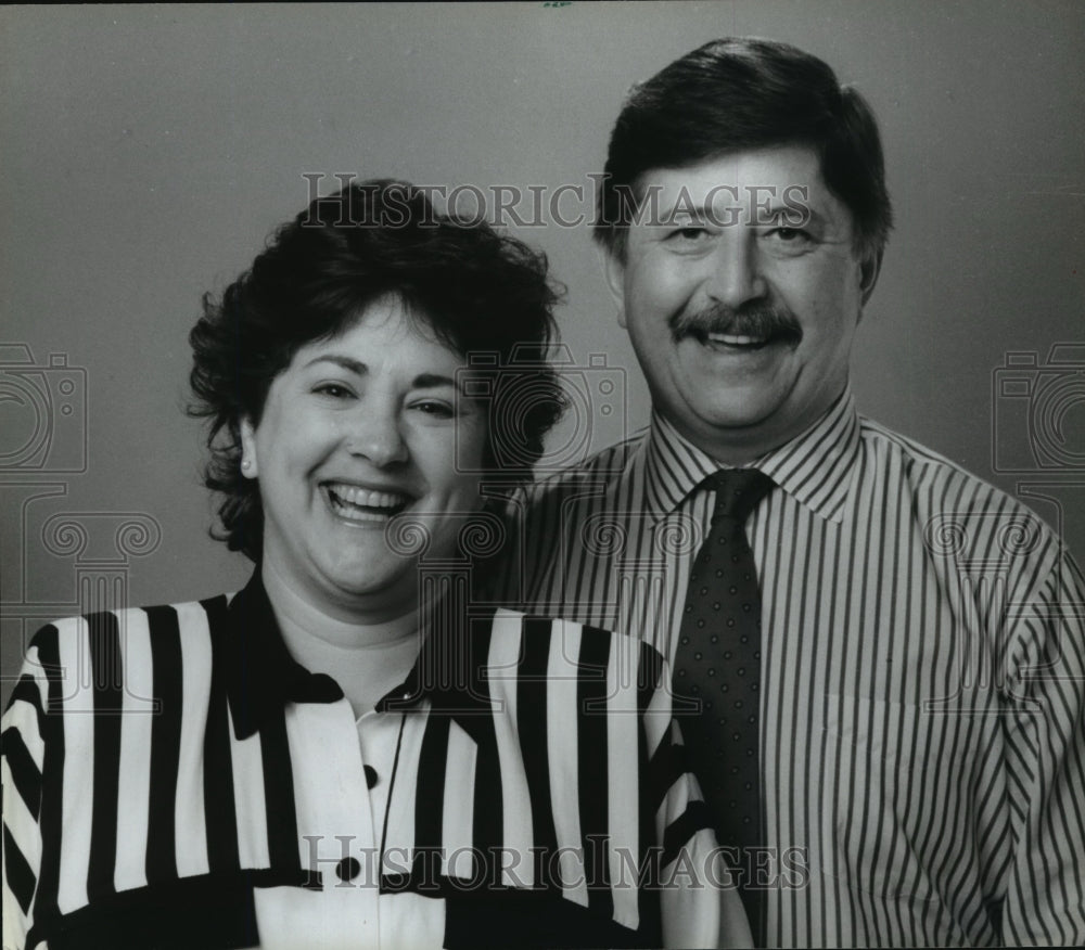 1994 Press Photo Andee Beck and Jim Althoff, radio personalities on WTMJ-AM. - Historic Images