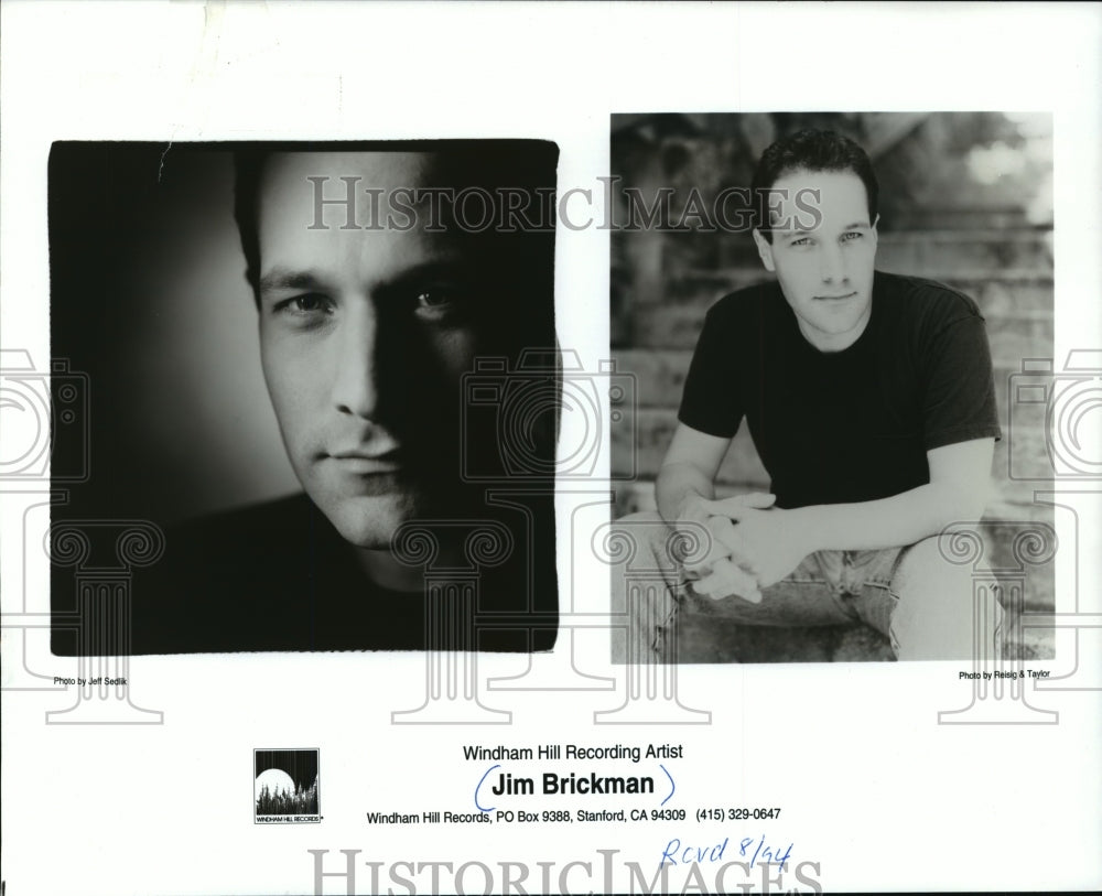 1994 Press Photo Jim Brickman, pop music singer and songwriter. - mjp05856 - Historic Images